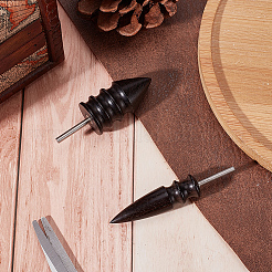 2Pcs 2 Style Bullet Shape Sandalwood Polish Heads&nbsp;TOOL-GF0003-37