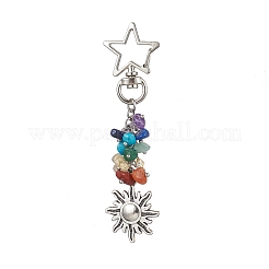 Natural Gemstone Pendant Decorations&nbsp;HJEW-JM01805