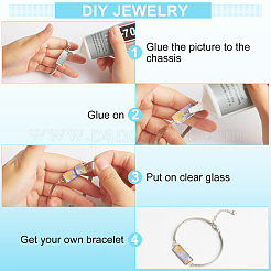DIY Blank Rectangle Link Bracelet Making Kit&nbsp;DIY-BC0005-53