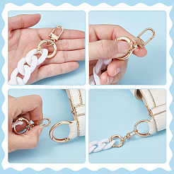 2Pcs 2 Styles Acrylic Twisted Chain Bag Handles&nbsp;HJEW-UN00072