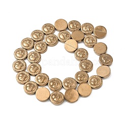 Electroplated Synthetic Non-magnetic Hematite Beads Strands&nbsp;G-A263-G01-01