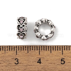 Rack Plating Alloy European Beads&nbsp;FIND-C055-03AS