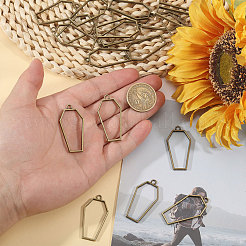 20Pcs Alloy Open Back Bezel Pendants&nbsp;FIND-CA0011-50AB