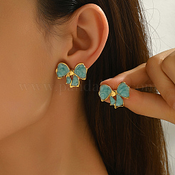 Stainless Steel Bowknot Stud Earrings&nbsp;RI5938-1