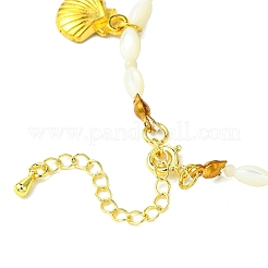 Natural White Shell Beads Bracelets&nbsp;BJEW-FS00013