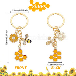 20Pcs Alloy Enamel Keychain&nbsp;KEYC-PH01552