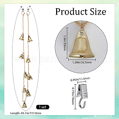 Jute Braided Pendant Decotations&nbsp;AJEW-WH20020-325B