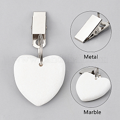 Natural Marble Pendant Tablecloth Weights&nbsp;HJEW-PH0001-21