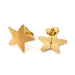 Ion Plating(IP) 304 Stainless Steel Stud Earrings for Women&nbsp;EJEW-I281-39G