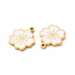 Ion Plating(IP) 304 Stainless Steel Enamel Charms&nbsp;STAS-F291-06G-03