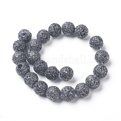 Natural Lava Rock Beads Strands&nbsp;G-F592-04A-8mm