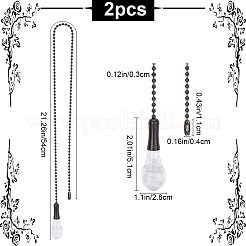 Glass Celling Fan Pull Chain Extender&nbsp;AJEW-WH0009-10P