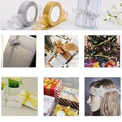 Glitter Metallic Ribbon&nbsp;OCOR-T001-25mm-JC