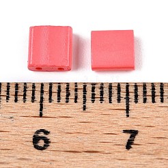 2-Hole Baking Paint Glass Seed Beads&nbsp;X-SEED-S023-17C-18