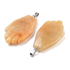 Natural Topaz Jade Carved Pendants&nbsp;G-K369-01P-02