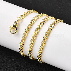 Brass Twisted Chain Necklaces&nbsp;NJEW-M108-18G