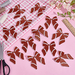 12Pcs Bowknot Embroidery Cloth Iron On/Sew On Patches&nbsp;DIY-HY0002-98