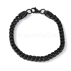 304 Stainless Steel Cuban Link
Chain Bracelets for Women Men&nbsp;BJEW-F527-07EB