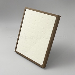 50-Slot Foldable Retangle Wood Slant Back Ring Display Frame&nbsp;RDIS-WH0009-021