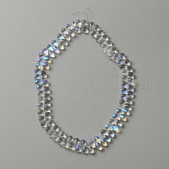 Electroplate Glass Beads&nbsp;GLAA-WH0023-29B