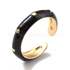 Brass with Enamel Rings&nbsp;RJEW-K236-01C