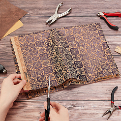 Embossed PU Imitation Leather Fabric&nbsp;DIY-WH0043-95D