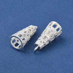 Rack Plating Cone Brass Pendants&nbsp;KK-F873-16S