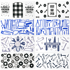 8Pcs 8 Styles PVC Plastic Waterproof Decorative Sticker Labels&nbsp;DIY-SP0004-93F