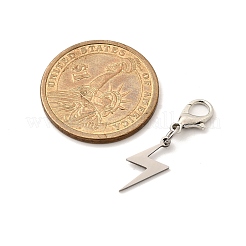 Lightning 201 Stainless Steel Pendant Decorations&nbsp;HJEW-JM03576