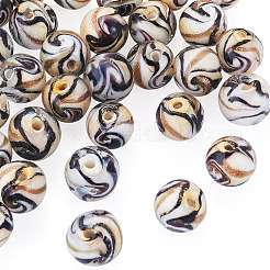 30Pcs Handmade Gold Sand Lampwork Beads&nbsp;LAMP-TA0002-37A