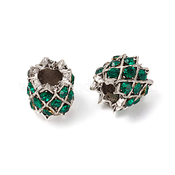Antique Silver Plated Alloy European Beads&nbsp;MPDL-L030-K01-AS