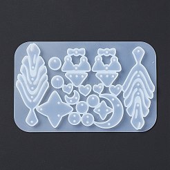 DIY Pendant & Connector Charm Silicone Molds&nbsp;DIY-C054-01
