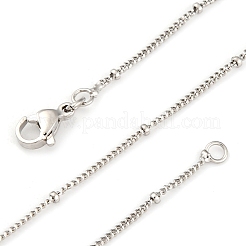 2mm Rack Plating Brass Satellite Chain Necklaces for Women Men&nbsp;MAK-L044-33P