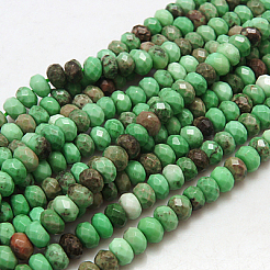 Natural Green Onyx Agate Beads Strands&nbsp;G-G220-6x4mm-04