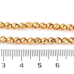 Electroplated Synthetic Non-magnetic Hematite Beads Strands&nbsp;X-G-H027-B01-03