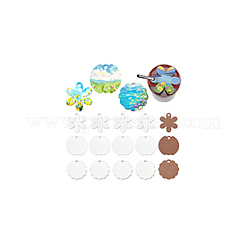 18Pcs 3 Styles MDF Wood Pendants&nbsp;AJEW-NB0006-05