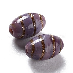 Handmade Gold Sand Lampwork Beads&nbsp;LAMP-F020-35E