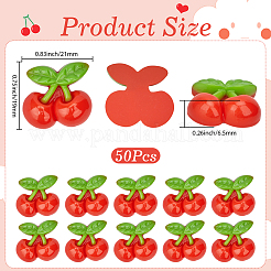 50Pcs Resin Cabochons&nbsp;RESI-SP0001-62