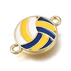 Brass Enamel Connetor Charms&nbsp;KK-CBAA632-36G