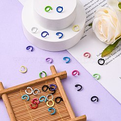 Spray Painted Iron Open Jump Rings&nbsp;IFIN-F149-F