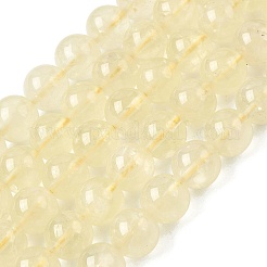 Natural Lemon Quartz(Heated) Beads Strands&nbsp;G-B167-A11-10mm