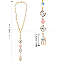 Brass Cubic Zirconia Woven Web Pendant Decoration&nbsp;HJEW-PH01848