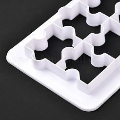 3 Sizes Puzzle Food Grade Plastic Cookie Cutters Sets&nbsp;X-DIY-L057-11