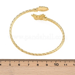 Brass Micro Pave Clear Cubic Zirconia Bangles&nbsp;BJEW-C112-03G