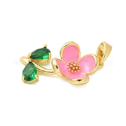Brass Enamel Pendants&nbsp;KK-S507-20G