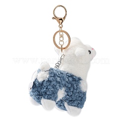 Cute Alpaca Cotton Keychain&nbsp;KEYC-A012-02D