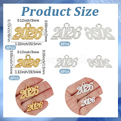 24Pcs 4 Styles Zinc Alloy Pendants&nbsp;FIND-SP0005-20