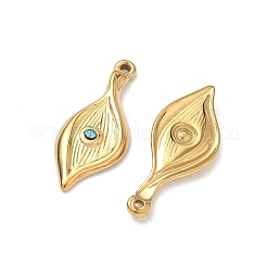 304 Stainless Steel Rhinestone Pendants&nbsp;STAS-L308-10G