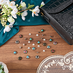16Pcs 8 Colors Zinc Alloy Decorative Rivets&nbsp;FIND-CL0001-76
