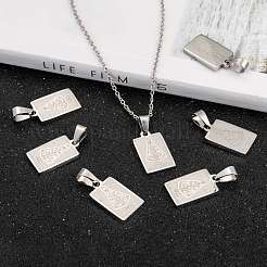Non-Tarnish 304 Stainless Steel Pendants&nbsp;STAS-M245-22P